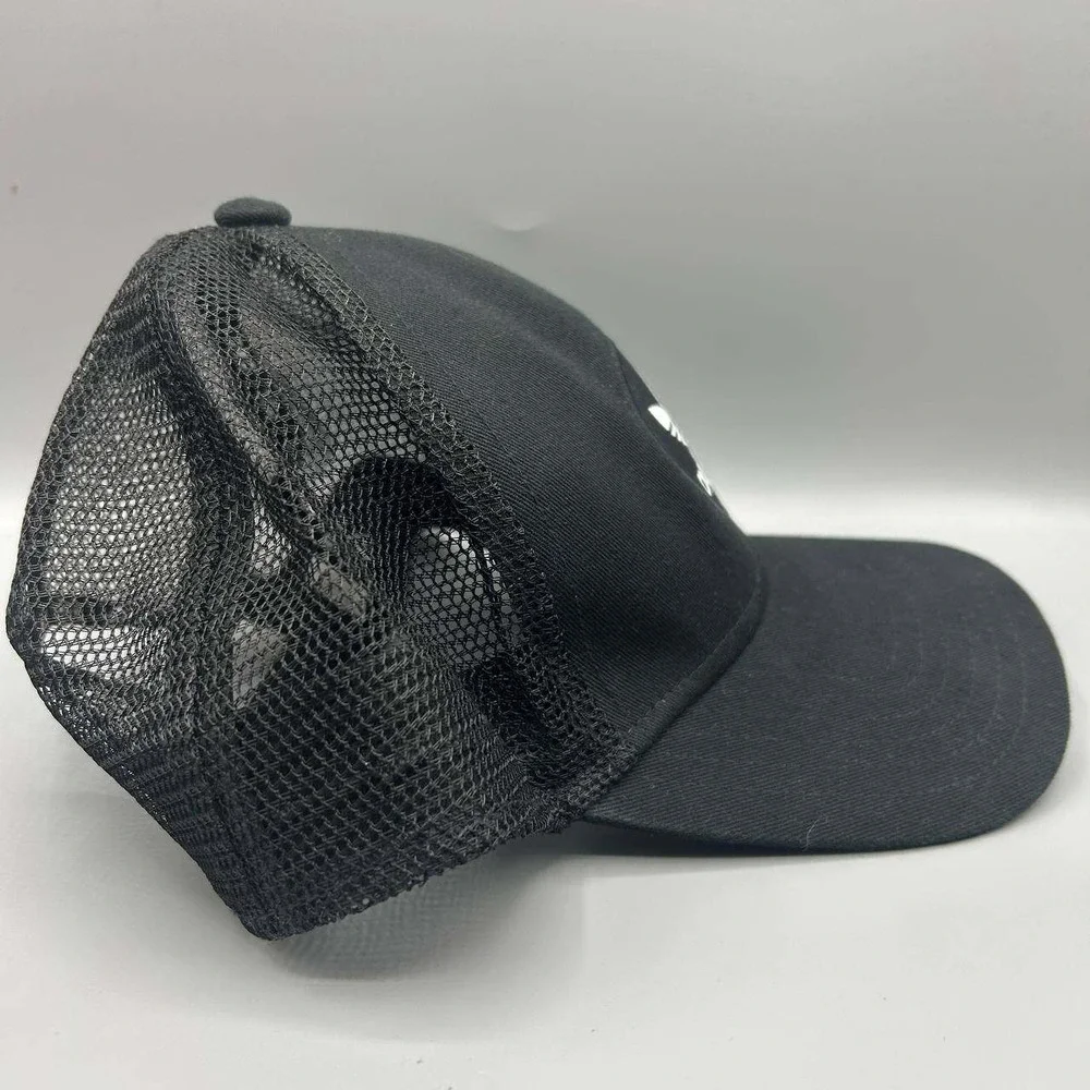 Adidas Logo Trucker Hat Men Black Snap Back‎ Cap